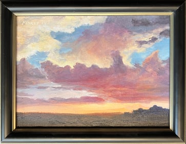 Flores, Noah, "Kansas Cloud Study" 2014 oil on panel