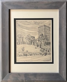 Whittemore, Margaret (1897-1983) "Huron Cemetery-Kansas City, Ks" lithograph