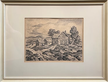 Sandzen, Birger (1871-1954) Once a Home, 1952 lithograph