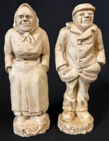 Pearson, Anton (1892-1967) Old couple, plaster