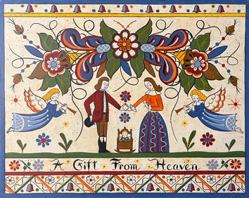 Sharp, Rita & Walker, Robert, A Gift from Heaven, acrylic on board
