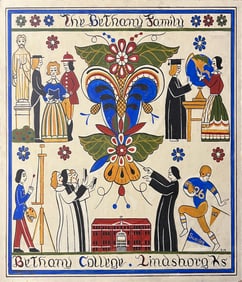 Sharp, Rita & Walker, Robert, The Bethany Family, Bethany College, acrylic on board