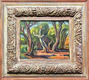 Raymer, Lester (1907-1991) early landscape, oil on panel