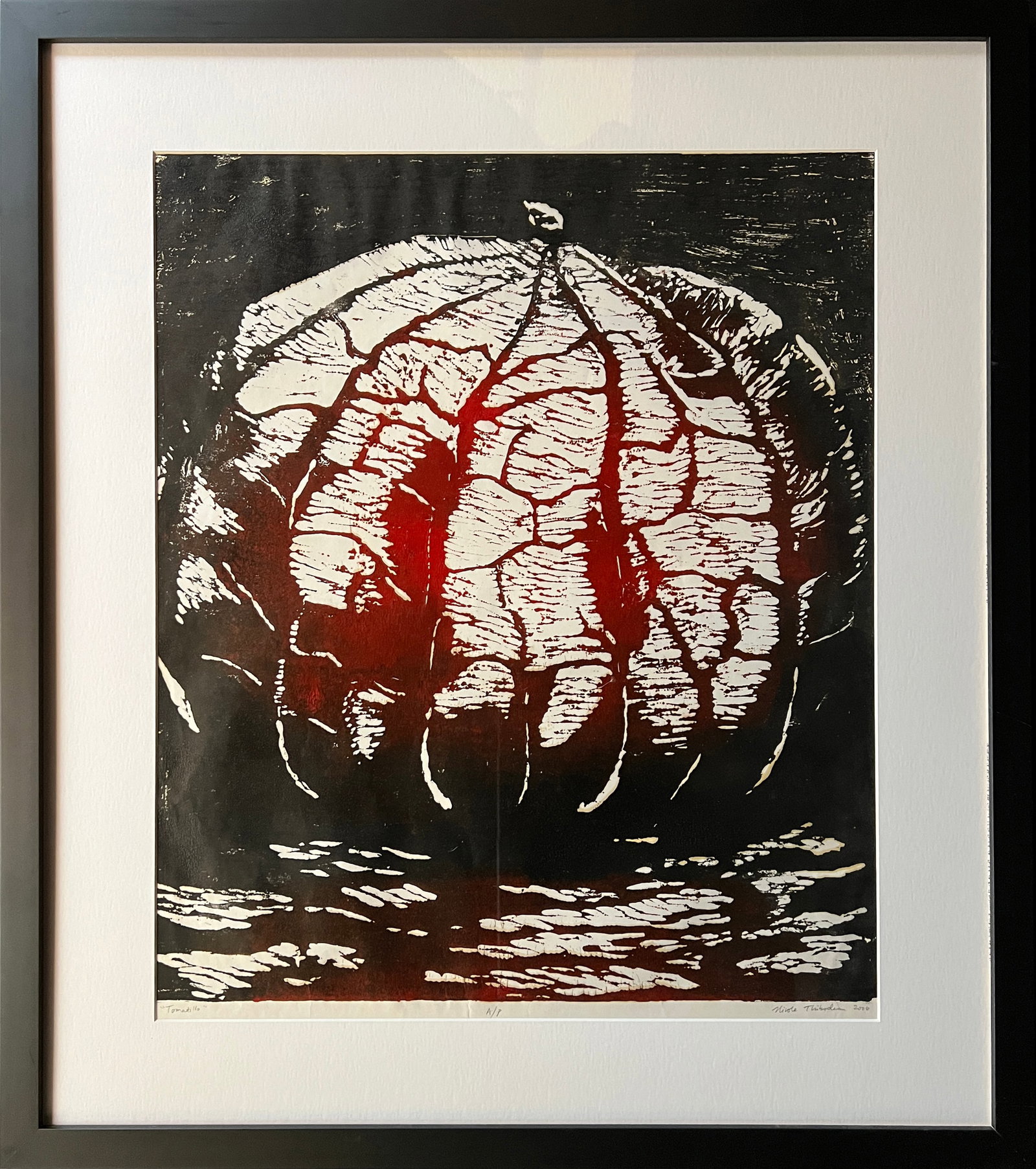 Thibodeau, Nicole "Tomatilla" 2006 block print (1 of 6)