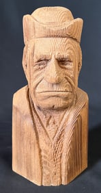 Pearson, Anton (1892-1967) bust of man, woodcarving