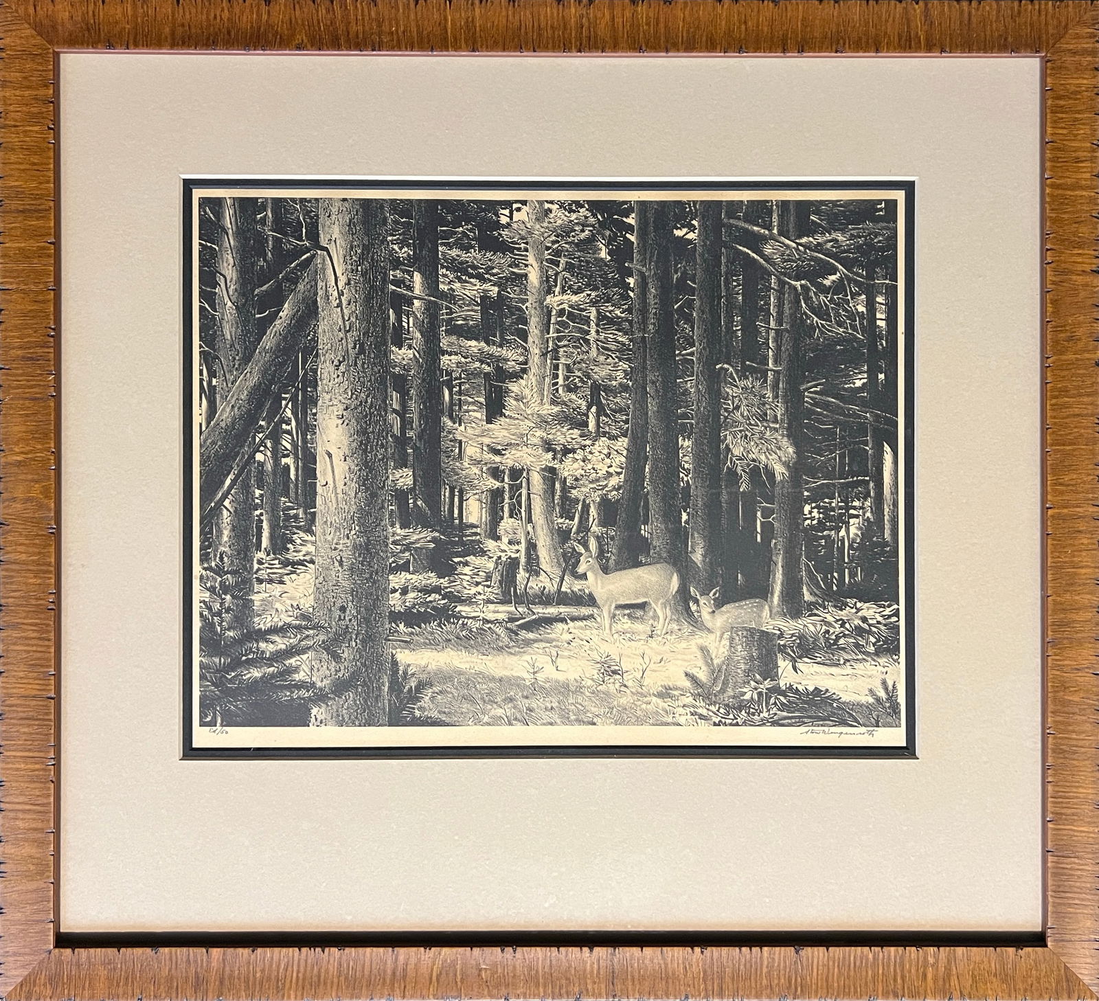 Wengenroth, Stow (1906-1978) Sunlit Forest, 1941 lithograph (1 of 5)