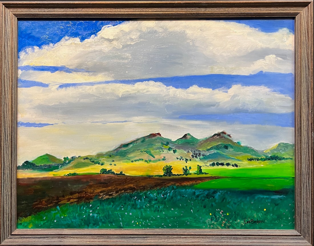 Becker, Lee, acrylic on board, untitled landscape (1 of 4)