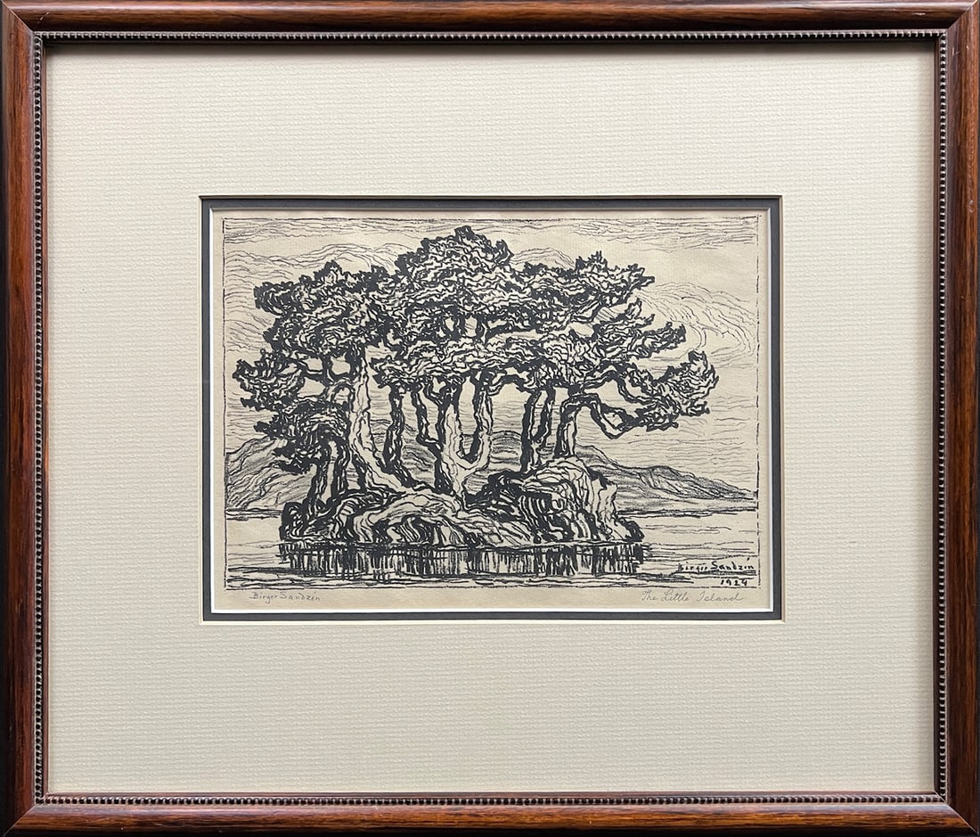 Sandzen, Birger (1871-1954) 1924 lithograph, Little Island (1 of 5)