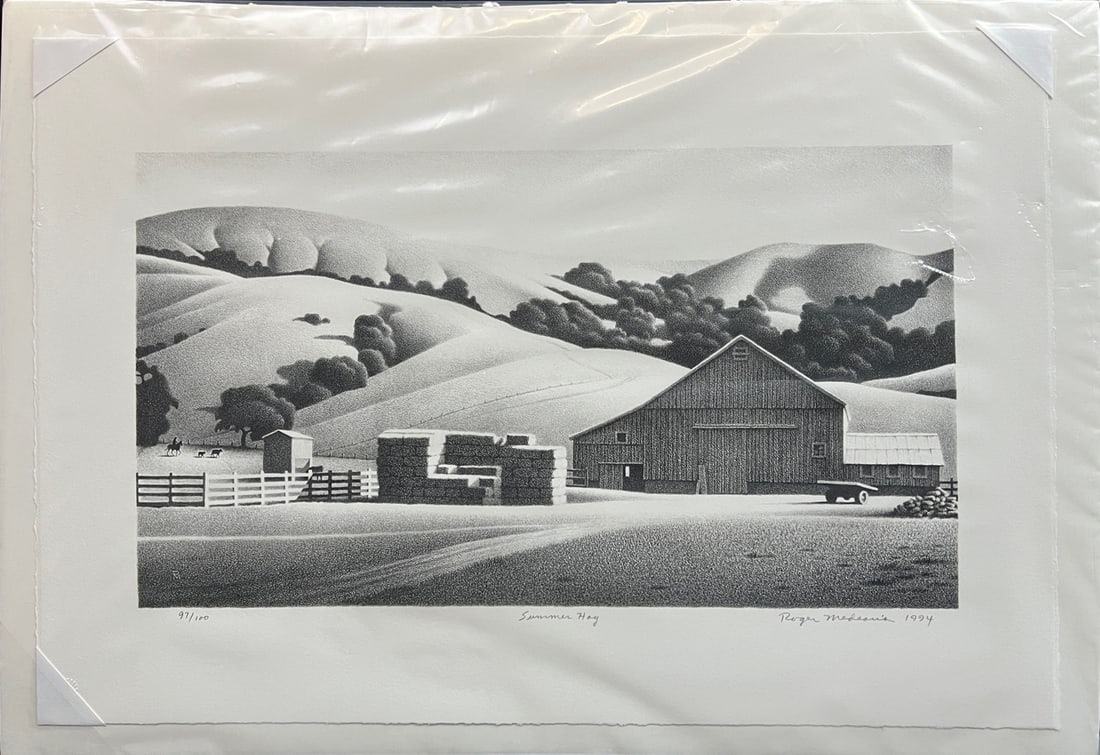 Medearis, Roger (1920-2001) 1994 lithograph, Summer Hay 97/100 (1 of 6)