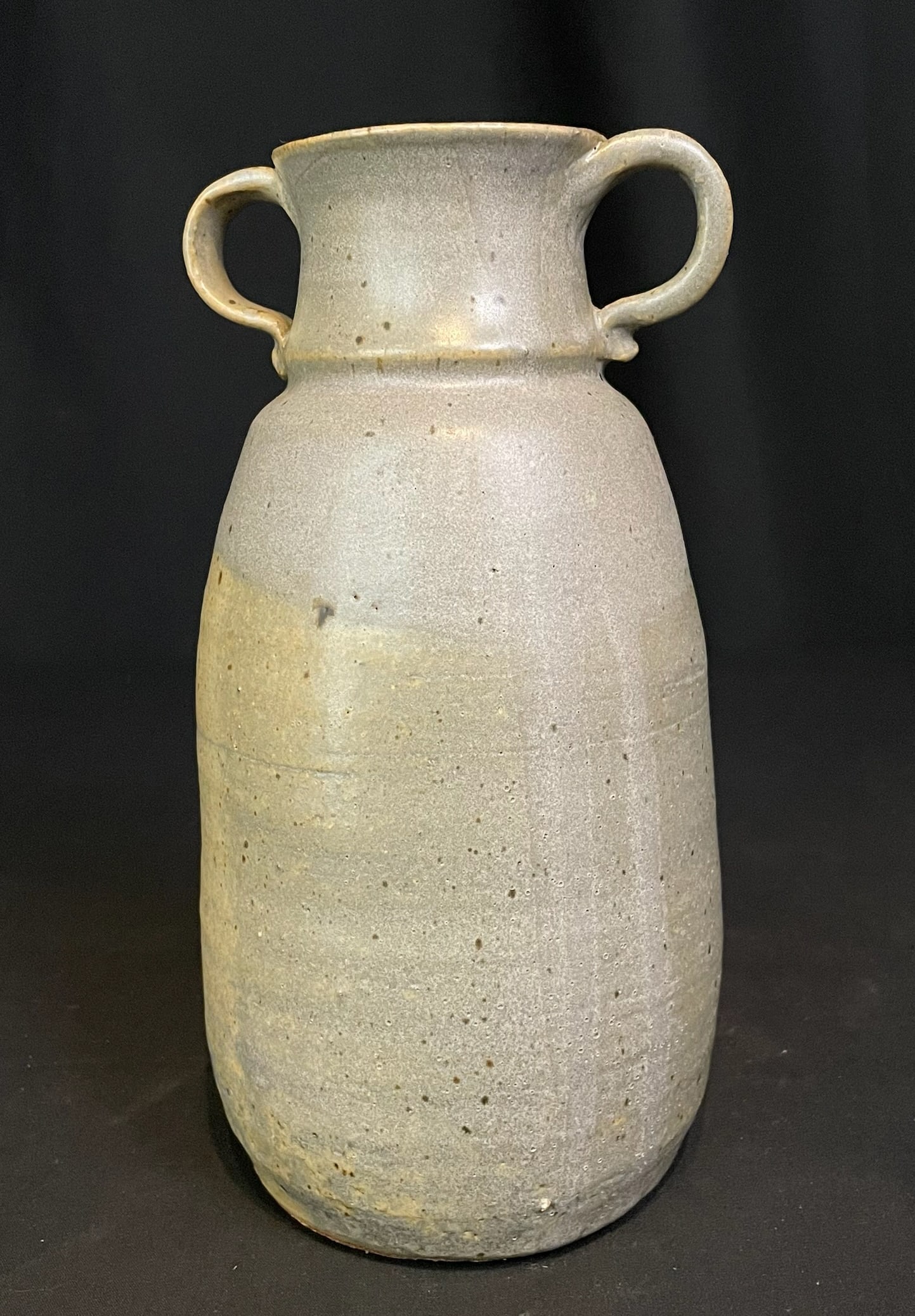 Burris, Lynn (1930-2018) stoneware, grey jar (1 of 7)