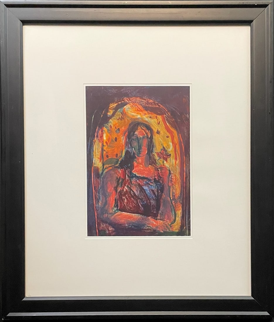 Summers Cool, Marilyn (1937-2022) untitled monotype: Summers Cool, Marilyn (1937-2022) untitled monotype, no visible signature, good condition, not examined out of frame, image size: 13.25 x 9.25 inches. Marilyn created a lifetime's worth of semi-abstra