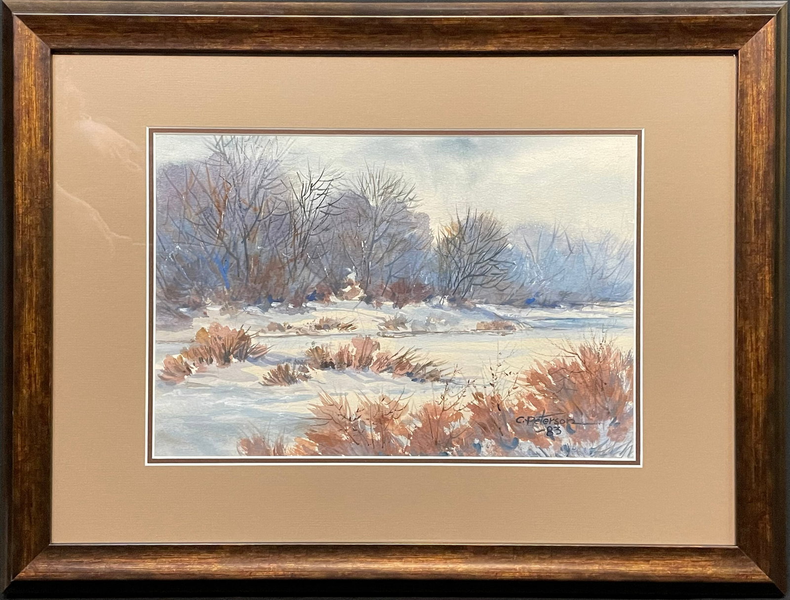 Peterson, Carl (2019-2009) watercolor, untitled fall landscape (1 of 4)