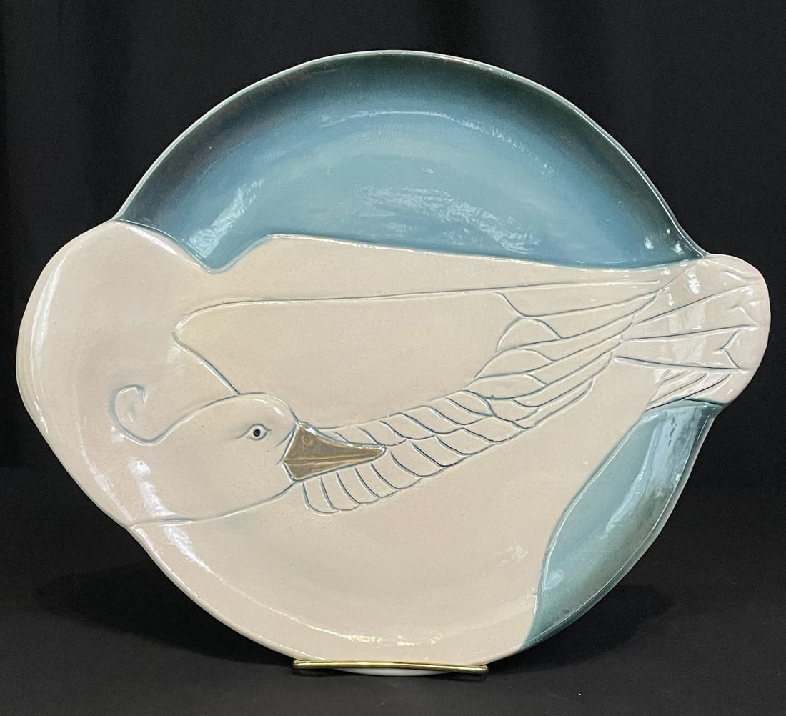 Schyler, Michael, ceramic, 2001 swan platter (1 of 5)