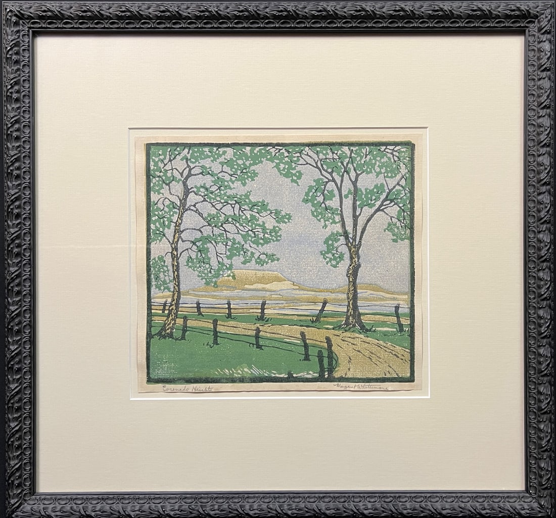 Whittemore, Margaret (1897-1983) color block print, Coronado Heights (1 of 5)