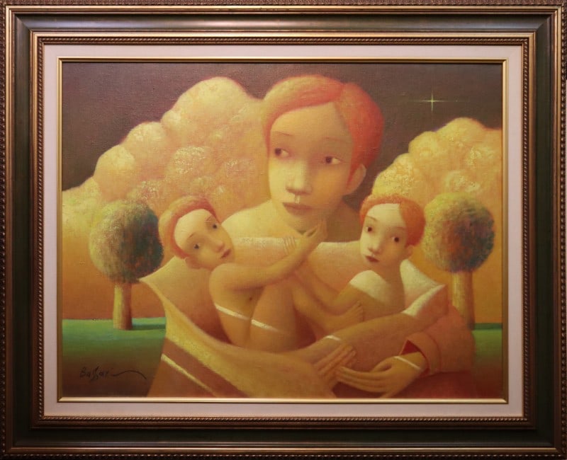 Bassari, Sasha, 2012 oil on canvas, Motherhood (1 of 4)