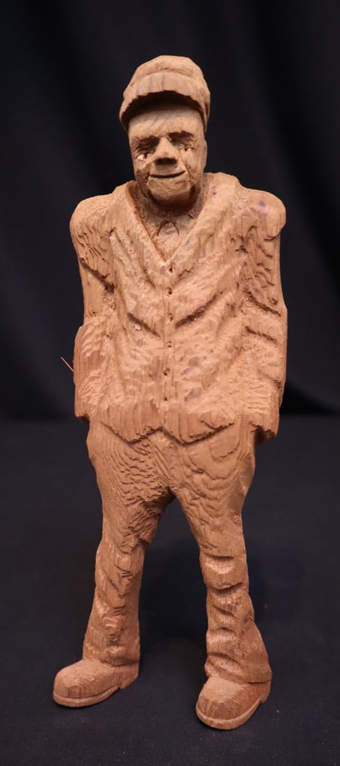 Pearson, Anton (1892-1967) woodcarving, old man (1 of 7)