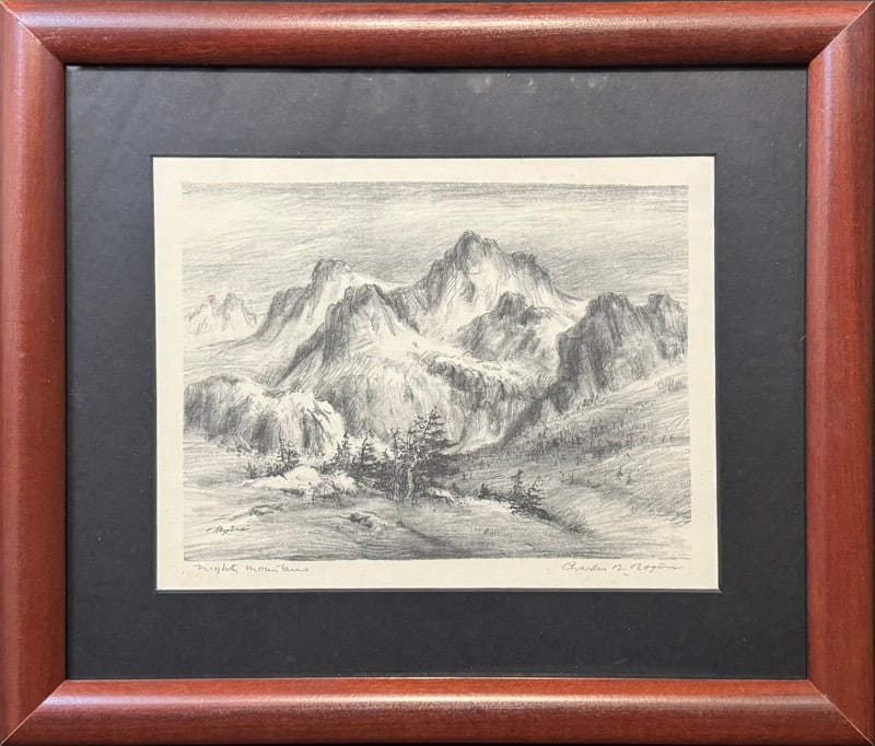 Rogers,Charles (1911-1987), lithograph, Mighty Mountains (1 of 4)