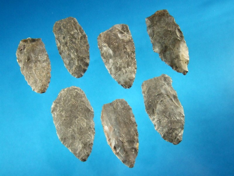 Group of Seven Flint Hills Flint Blades (1 of 2)