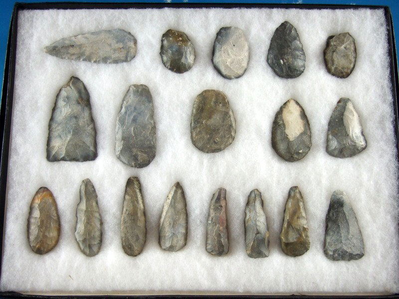 Group of 18 Fine Kansas Uni-Face Knives and Blades (1 of 2)