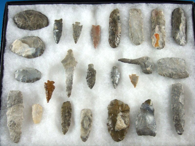 Group of 24 Various Kansas Flints (1 of 2)