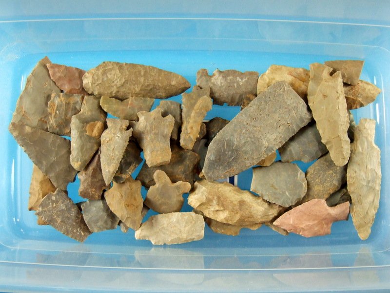 Lot of West Kentucky Flints. Largest: 3 3/4" (1 of 3)