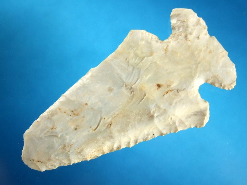 4 1/4" Thebes Point Brown County OH Flint Ridge Flint. (1 of 2)