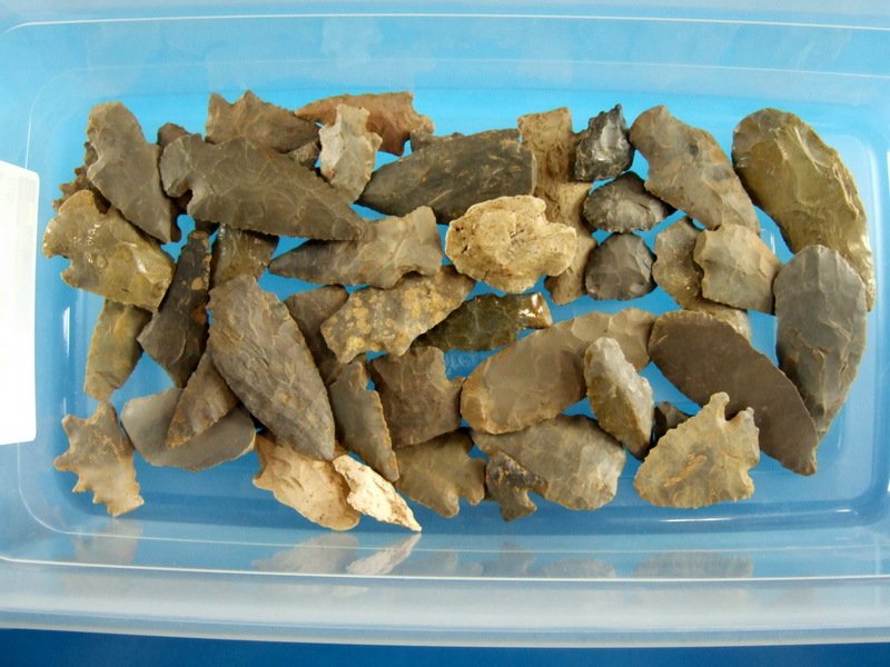 Lot Of West Kentucky Flints Largest: 3 1/8" (1 of 3)