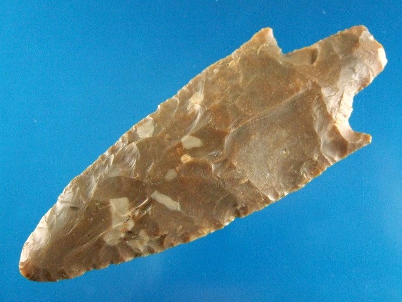 3 7/8" Buck Creek Point Agatized Flint West KY (1 of 2)