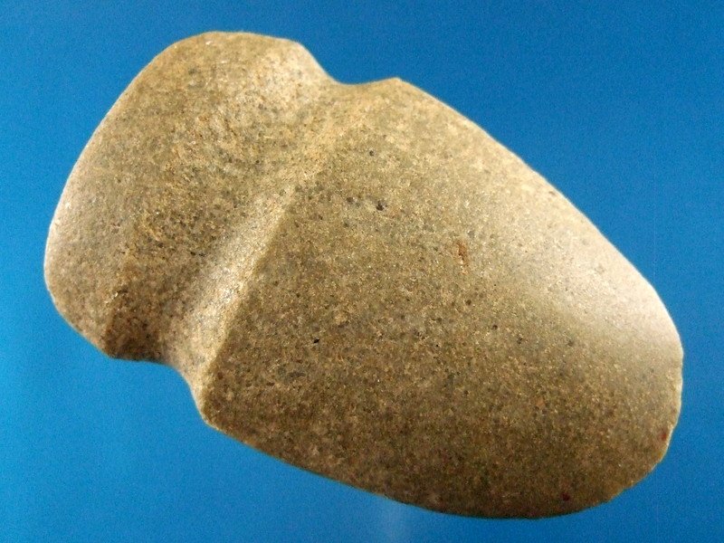 3 1/8" Green Quartz Miniature Full Groove Axe (1 of 3)