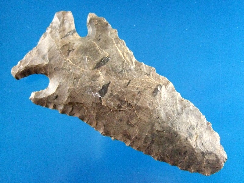 2 15/16" Kirk Corner Notched Point Dover Flint West (1 of 2)