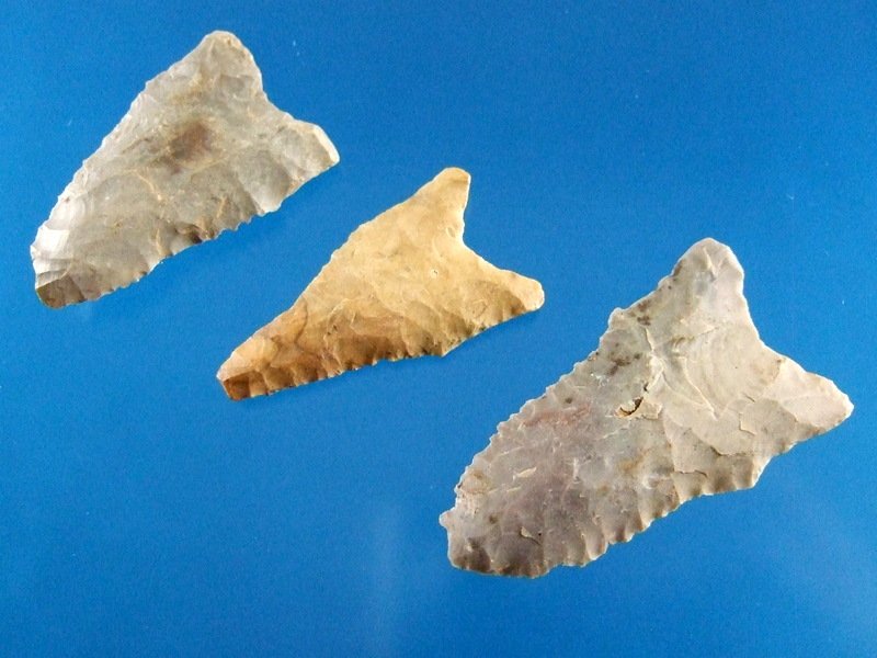 Group Of Three Dalton Points West TN Largest 2 1/4" (1 of 2)