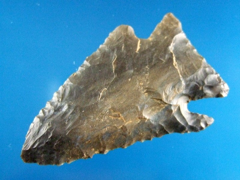 2 1/8" Pinetree Corner Notched Point Hornstone Flint (1 of 2)