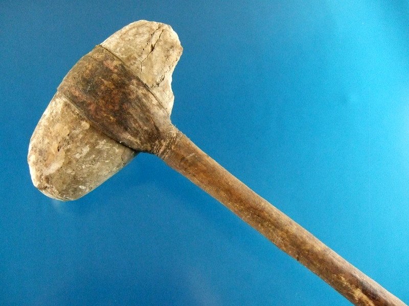 29 3/4" War Club With Historic Wrapped Leather (1 of 5)