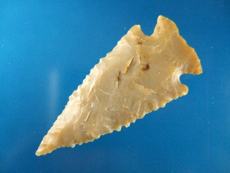 2 3/16" Serrated Stilwell Point High Grade Jaser Flint (1 of 2)