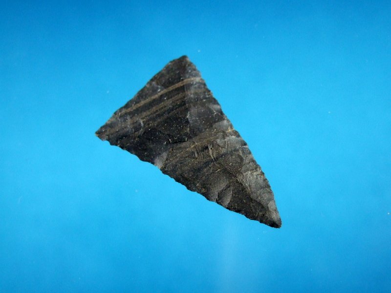 Banded Flint Triangular Bird Point (1 of 2)
