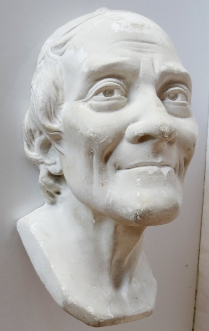 Mid-century Sculpture House Plaster Wall Bust (1 of 4)
