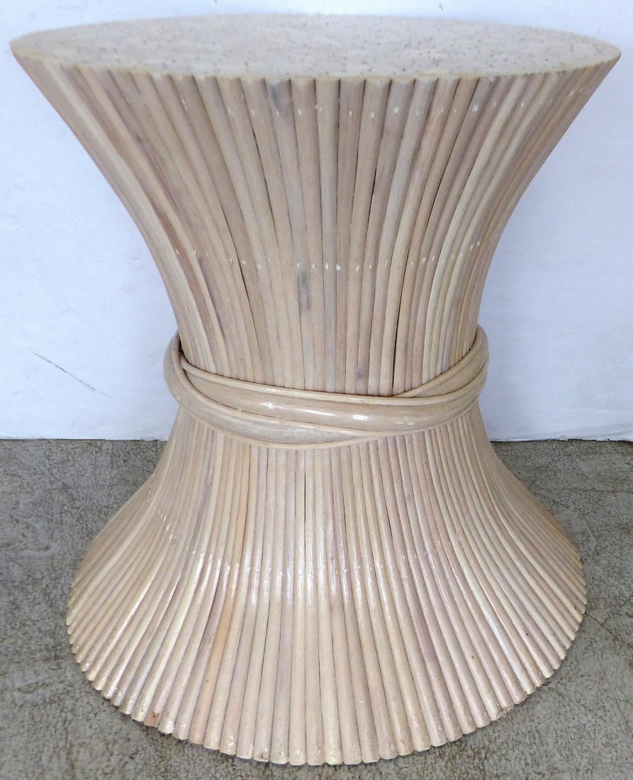Mid-century Modern Rattan Table Base attrib. to Maguire (1 of 7)
