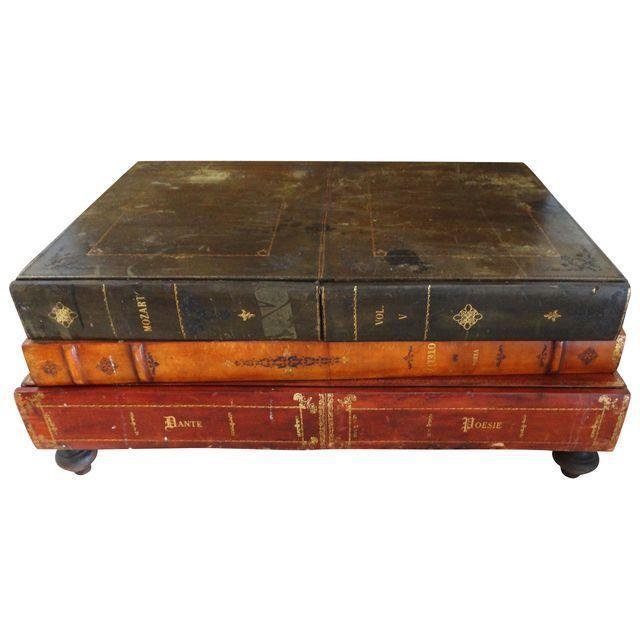 Maitland-Smith Faux-Book Coffee Table Vintage Maitland-Smith Faux-Book Coffee Table - Maitland-Smith Faux-Book Coffee Table