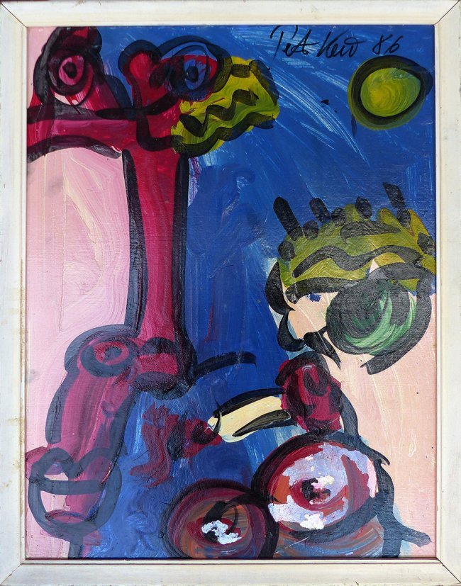 Peter Robert Keil Abstract Oil Painting \'86 (1 of 5)