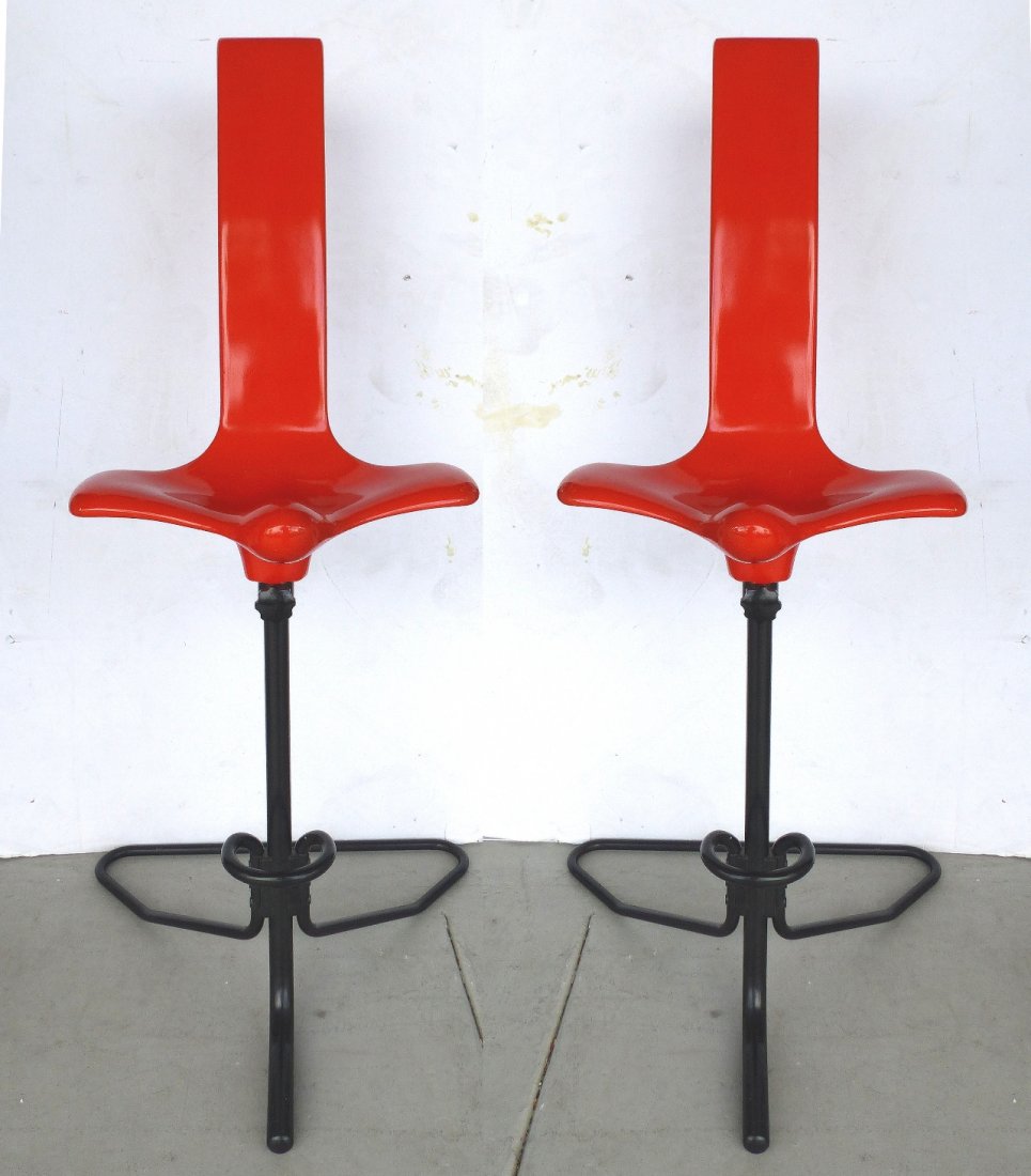 Appoggio Stools by Claudio Salocchi 1970's Pair (1 of 10)