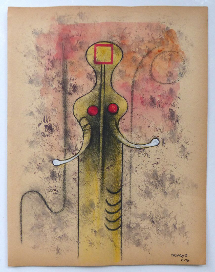 Rufino Tamayo Mexico Colored Drawing on Paper (1 of 6)