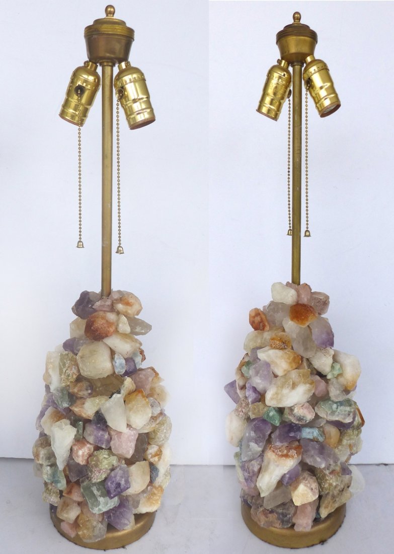 Rock Crystal Table Lamps- Pair (1 of 10)