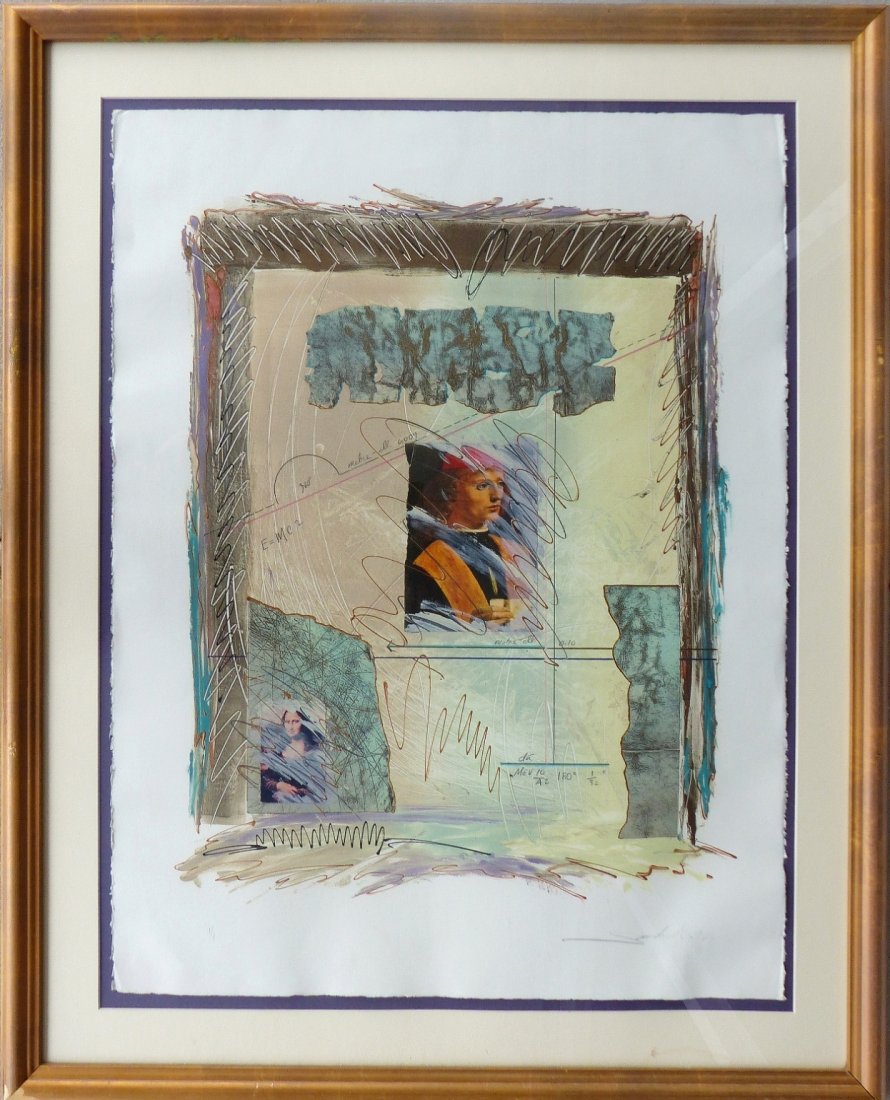 Painted Ink & Pencil on Paper Mixed Media Painting (1 of 10)