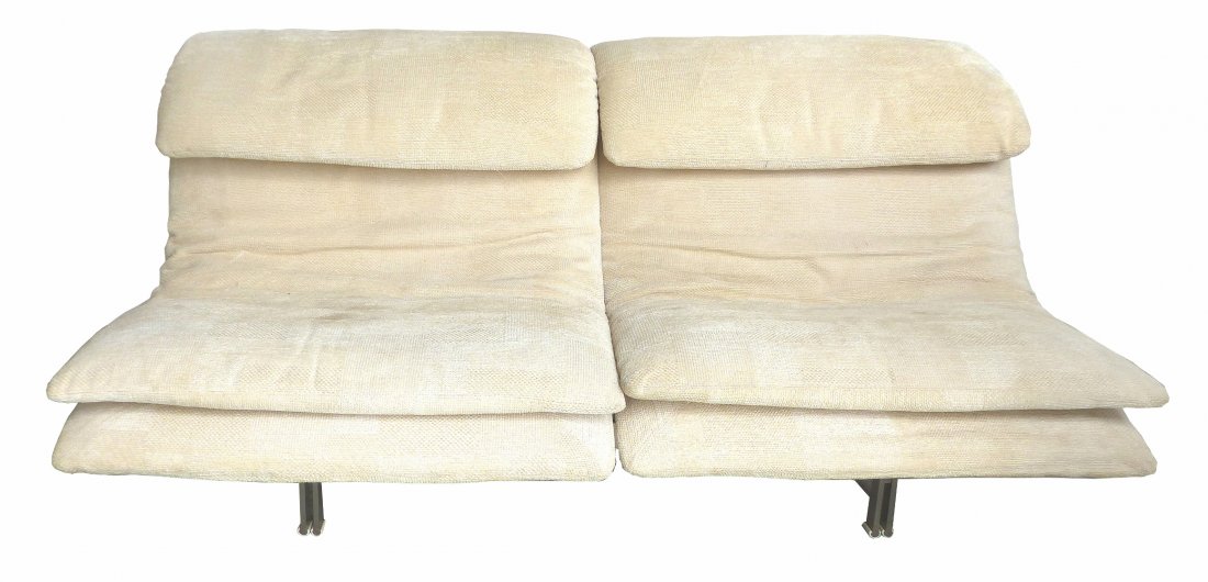 Saporiti Italia Sofa/Loveseat w/Polished StainlessSteel (1 of 8)