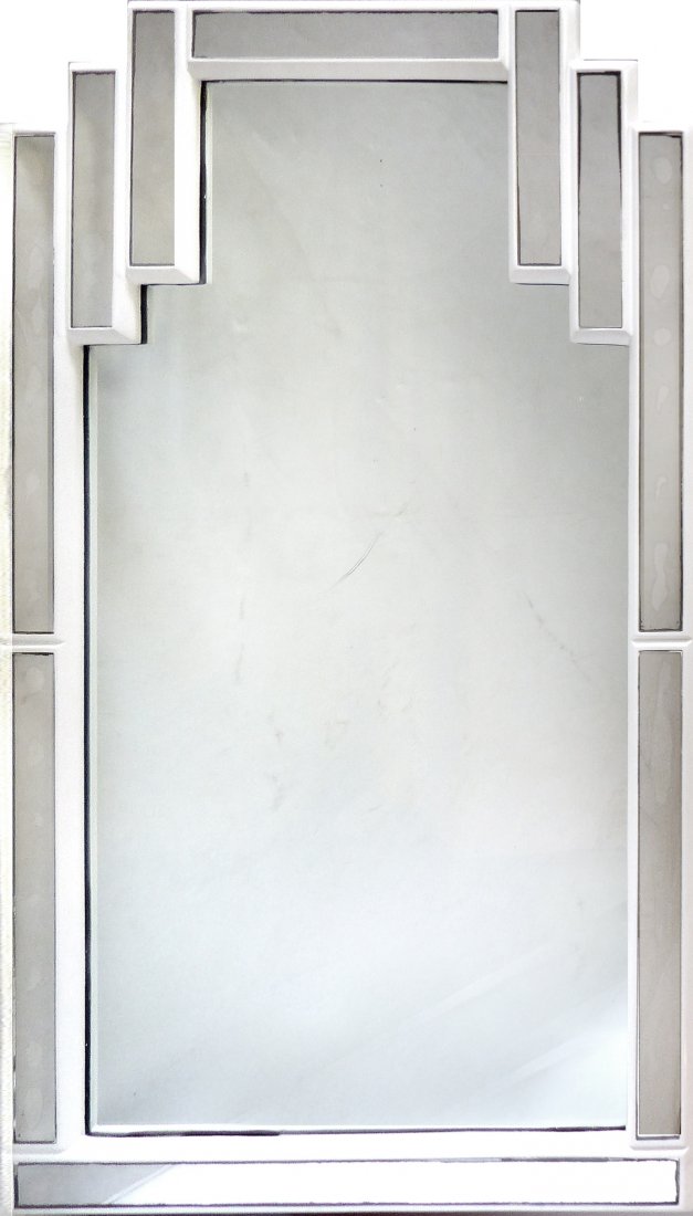 Mid-century Modern Wood Framed Mirror James Mont att. (1 of 4)
