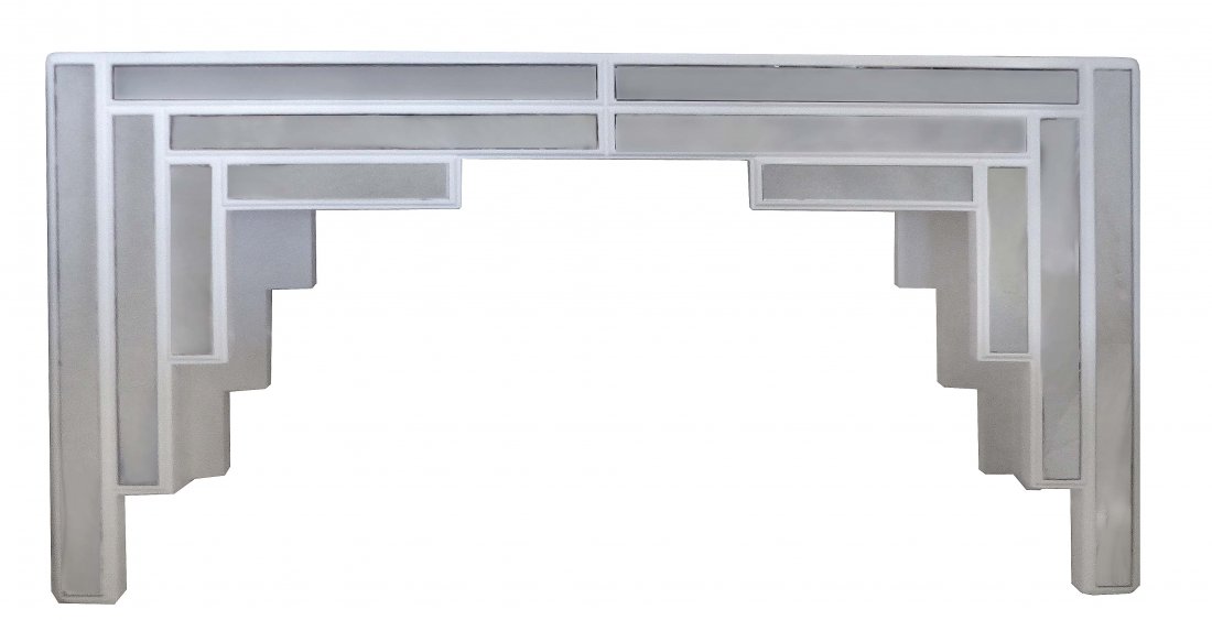 MCM James Mont Attrib. Stepped Mirrored Console (1 of 1)
