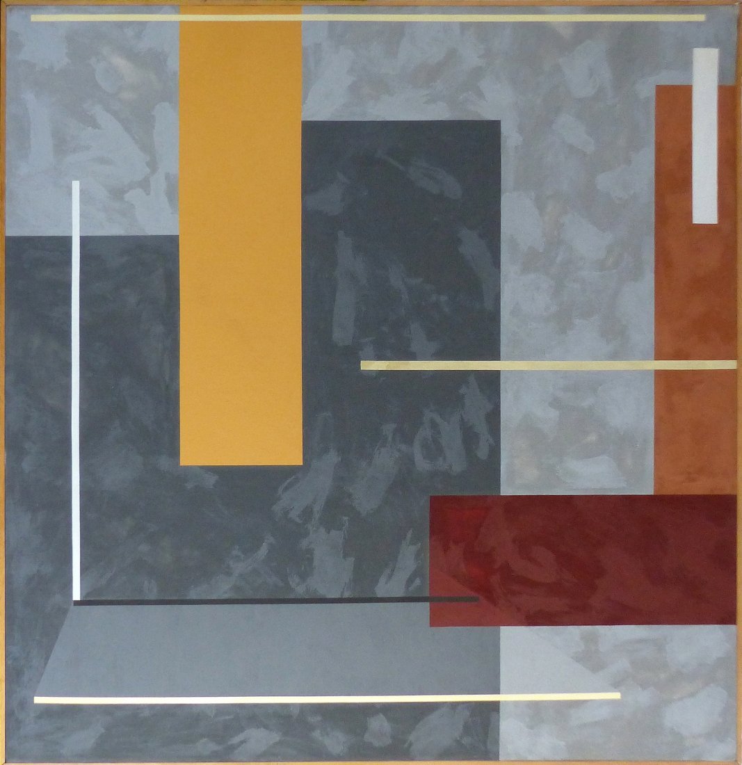 Monumental Modernist Abstract Oil Painting, Signed (1 of 7)
