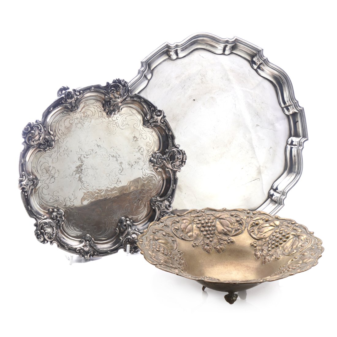 NO RESERVE Antique lot of silver-plated items. (1 of 8)