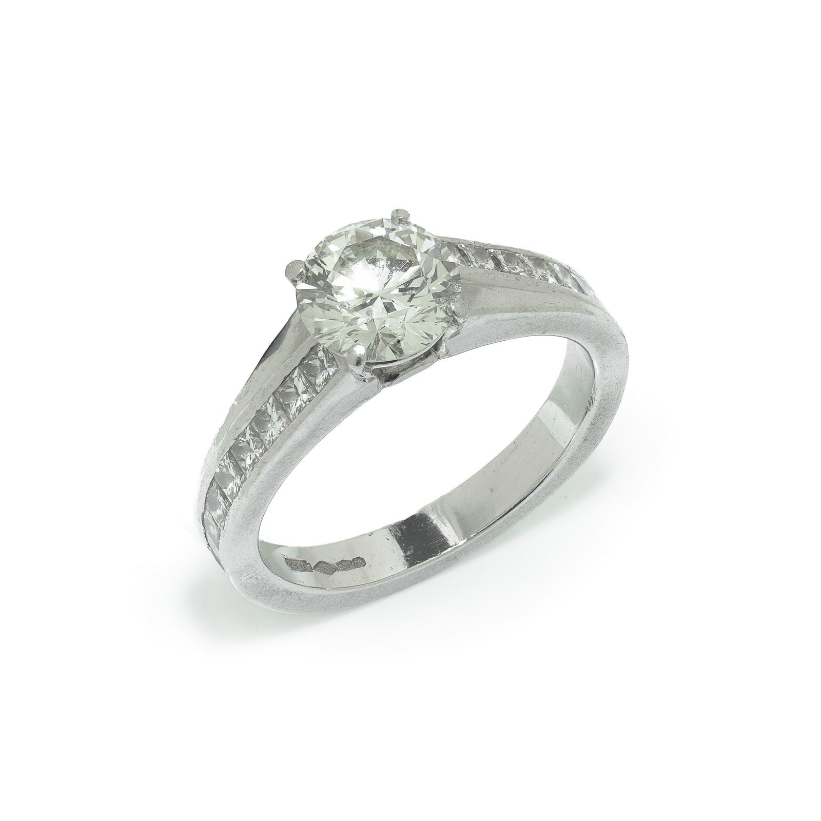 Platinum 1.60ct Diamond Solitaire Ring (1 of 9)