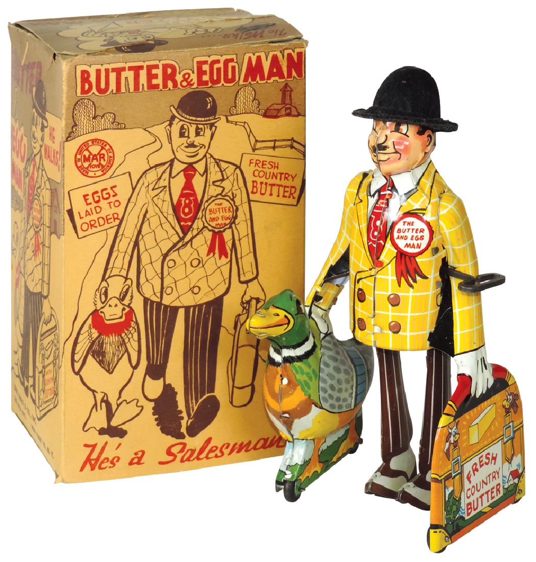 Toy w/box, The Butter & Egg Man, mfgd by Louis Marx,